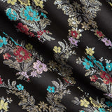 Jacquard Lurex Boquet Negro - Ribes y Casals