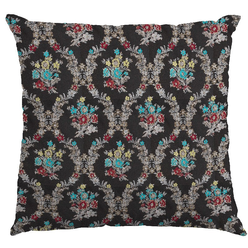 Jacquard Lurex Boquet Negro - Ribes y Casals