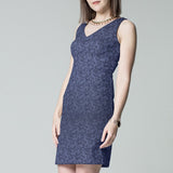 Jacquard Spandex Azul Noche - Ribes y Casals