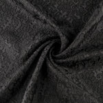 Jacquard Spandex Flor Negro - Ribes y Casals