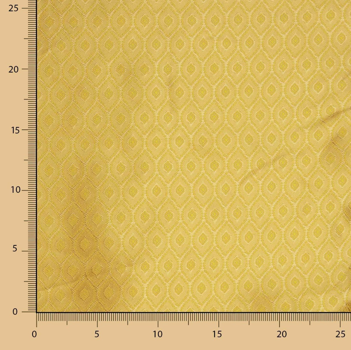 Jacquard Bicolor Rombos Amarillo - Ribes y Casals