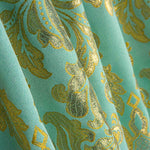 Jacquard Brocado Florencia Azul y Dorado - Ribes y Casals