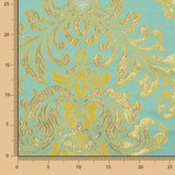 Jacquard Brocado Florencia Azul y Dorado - Ribes y Casals