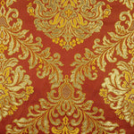 Jacquard Brocado Florencia Granate y Dorado - Ribes y Casals