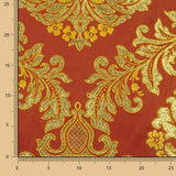Jacquard Brocado Florencia Granate y Dorado - Ribes y Casals
