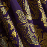 Jacquard Brocado Florencia Morado y Dorado - Ribes y Casals