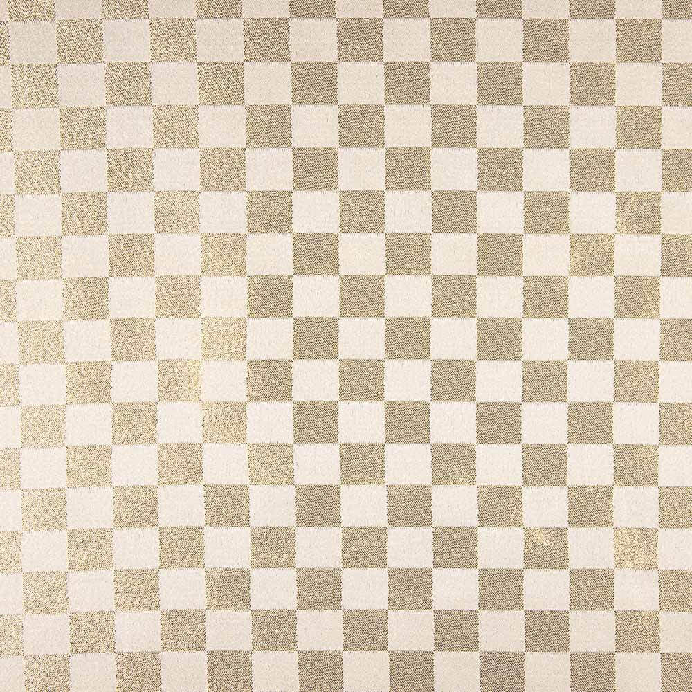 Brocado Cuadro Damero Oro - Ribes y Casals