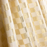 Brocado Cuadro Damero Oro - Ribes y Casals