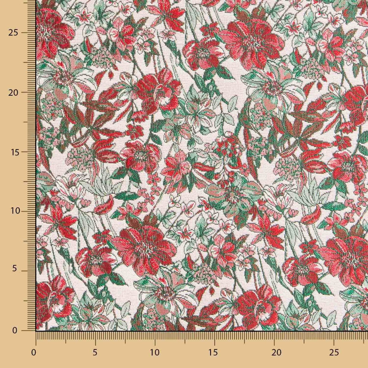 Jacquard Floral Blanco - Ribes y Casals