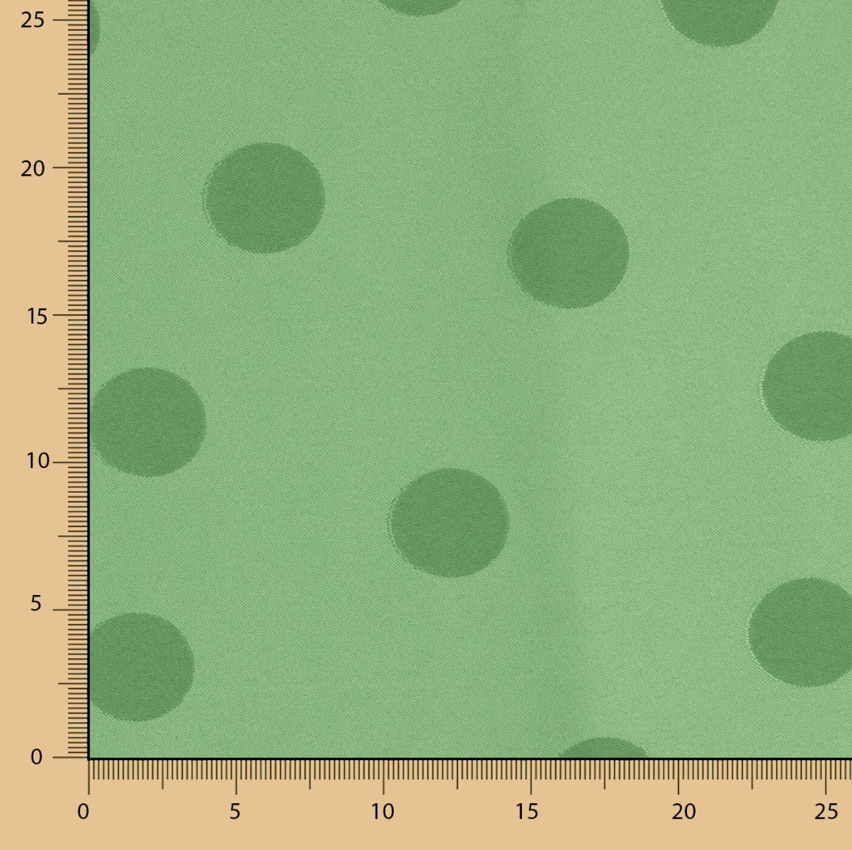 Jacquard Lunar 3cm Verde Salvia - Ribes y Casals