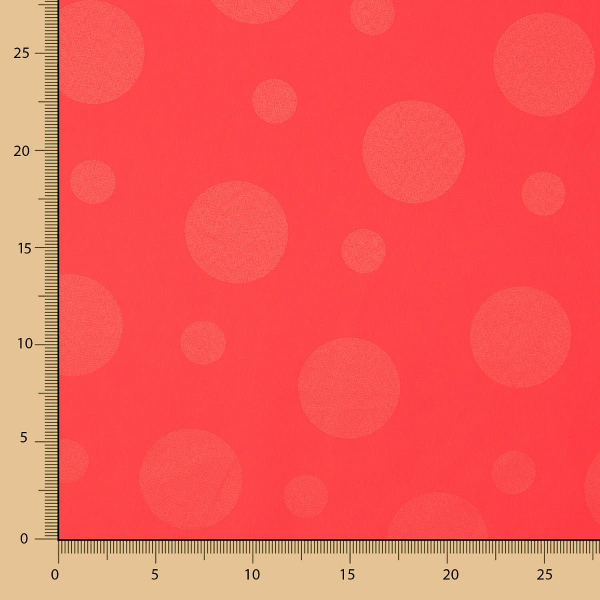 Jacquard Lunares Coral - Ribes y Casals