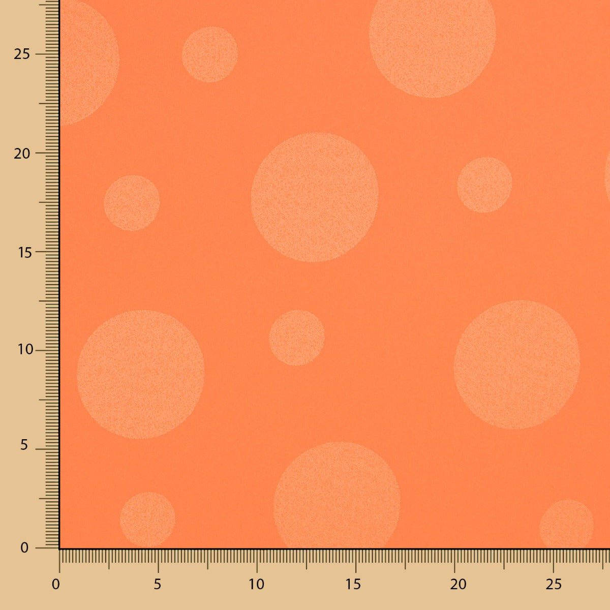 Jacquard Lunares Mandarina - Ribes y Casals