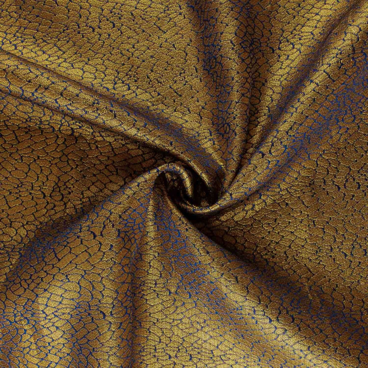 Jacquard Lúrex Escamas Azul - Ribes y Casals