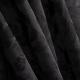 Brocado Flor Negro Rosetón - Ribes y Casals