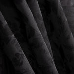 Retal Brocado Flor Negro Rosetón 65x140 cm - Ribes y Casals