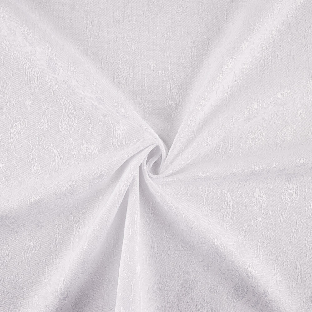 Jacquard Piqué Cachemire Blanco - Ribes y Casals