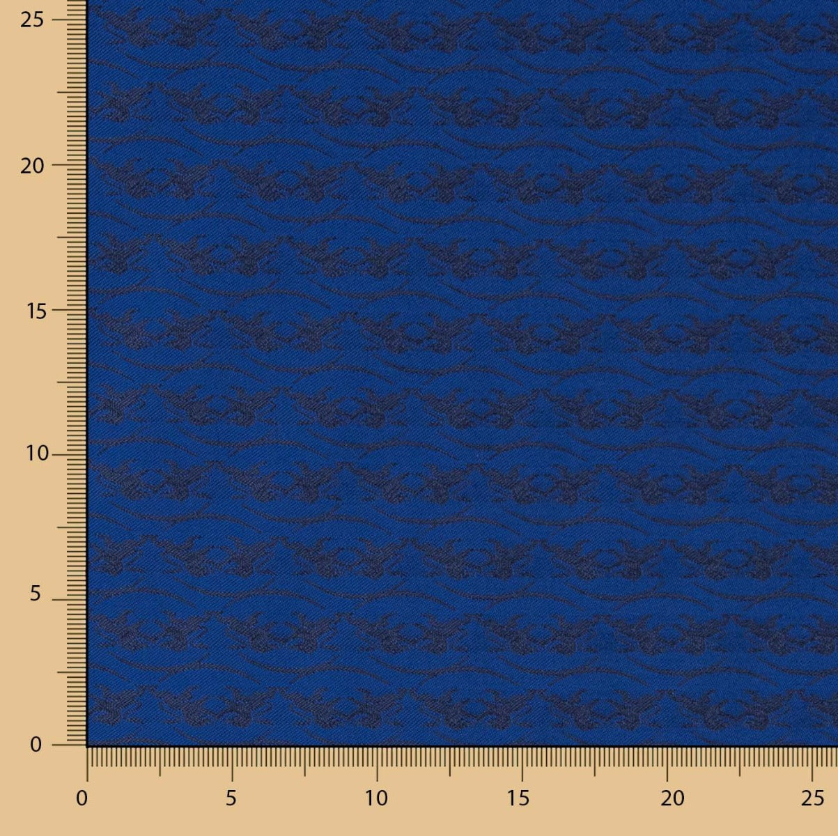 Jacquard Poliéster Azul – Negro - Ribes y Casals