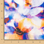 Jacquard Rebrodé Flores Azulina - Ribes y Casals