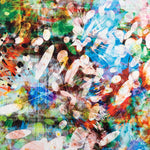 Jacquard Rebrodé Flores Grana Lunar - Ribes y Casals