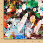 Jacquard Rebrodé Flores Grana Lunar - Ribes y Casals