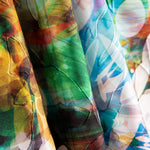 Jacquard Rebrodé Flores Grana Lunar - Ribes y Casals