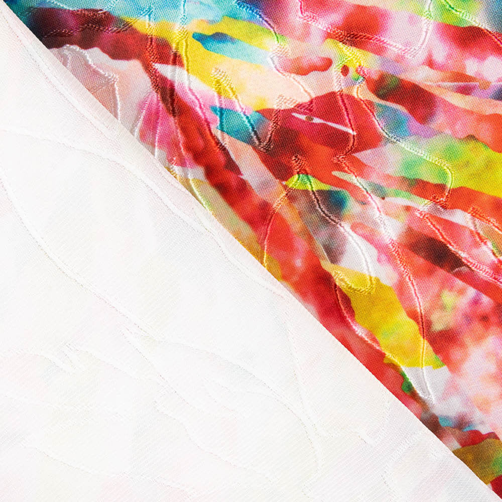 Jacquard Rebrodé Raya Naranja - Ribes y Casals