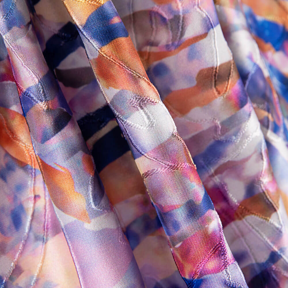 Jacquard Rebrodé Raya Azul - Ribes y Casals