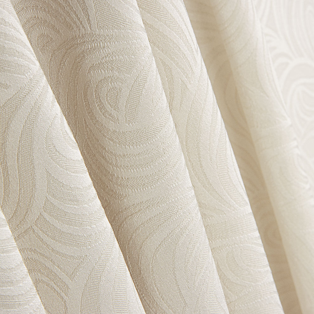 Jacquard Spandex Olas Crudo - Ribes y Casals