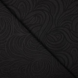 Jacquard Spandex Olas Negro - Ribes y Casals