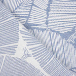 Jacquard Tapicería Hoja Anori Azul Denim - Ribes y Casals
