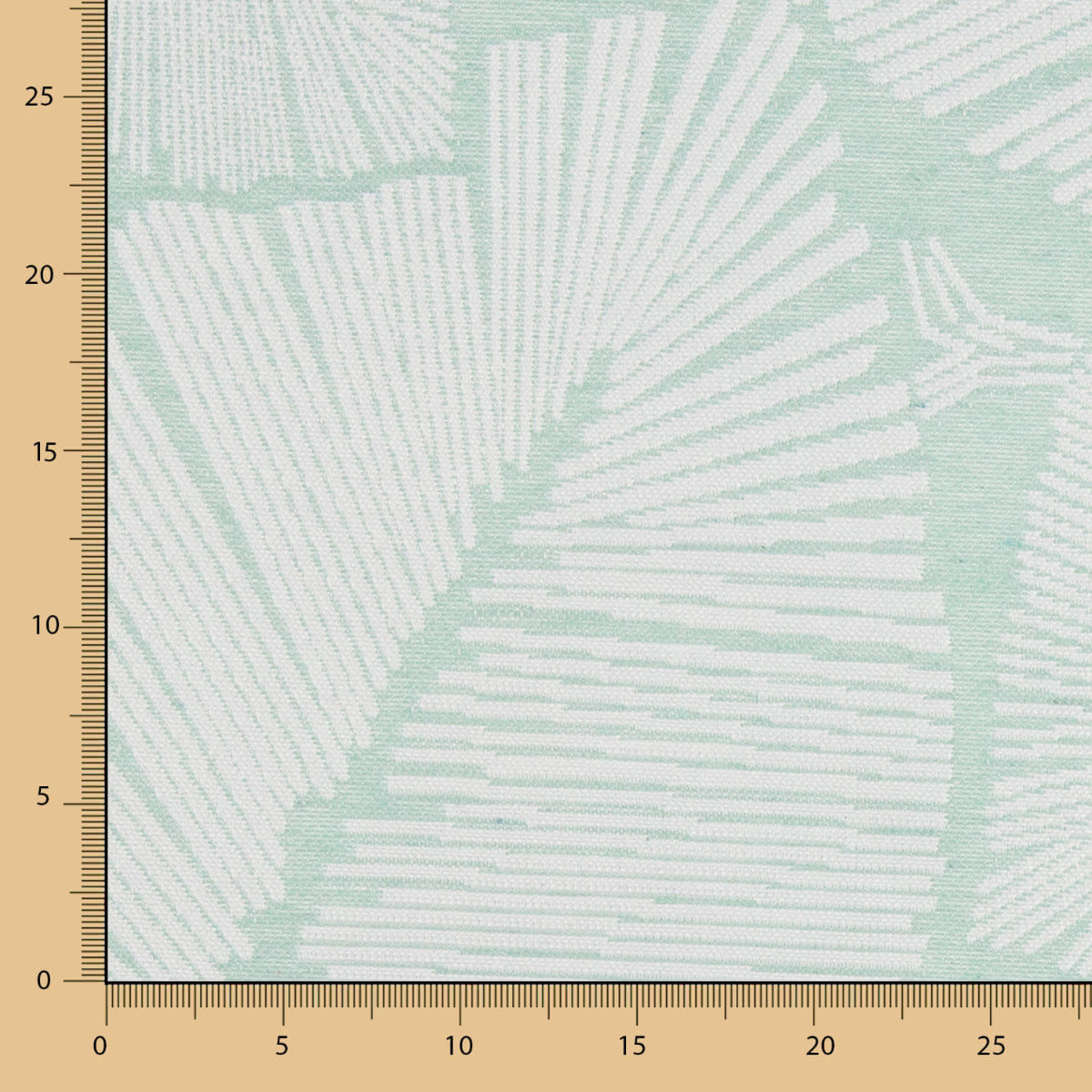 Jacquard Tapicería Hoja Anori Verde Agua - Ribes y Casals