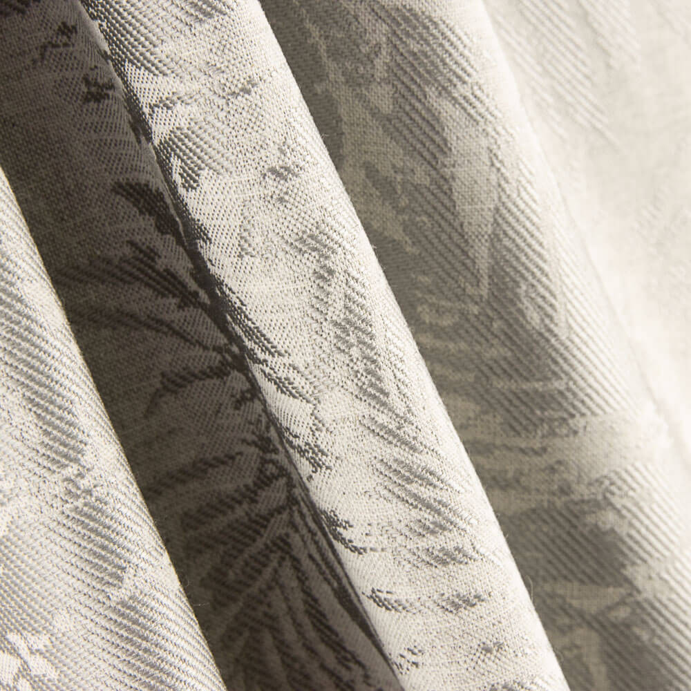 Jacquard Tapicería Hojas Grises - Ribes y Casals