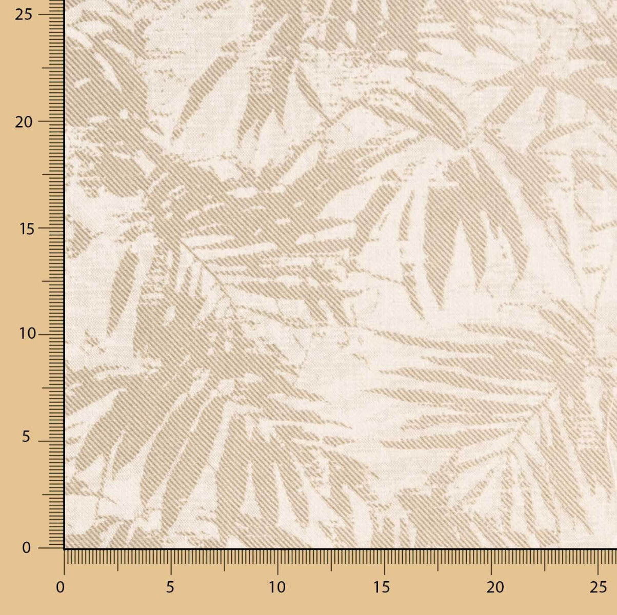 Jacquard Tapicería Hojas Marrón - Ribes y Casals