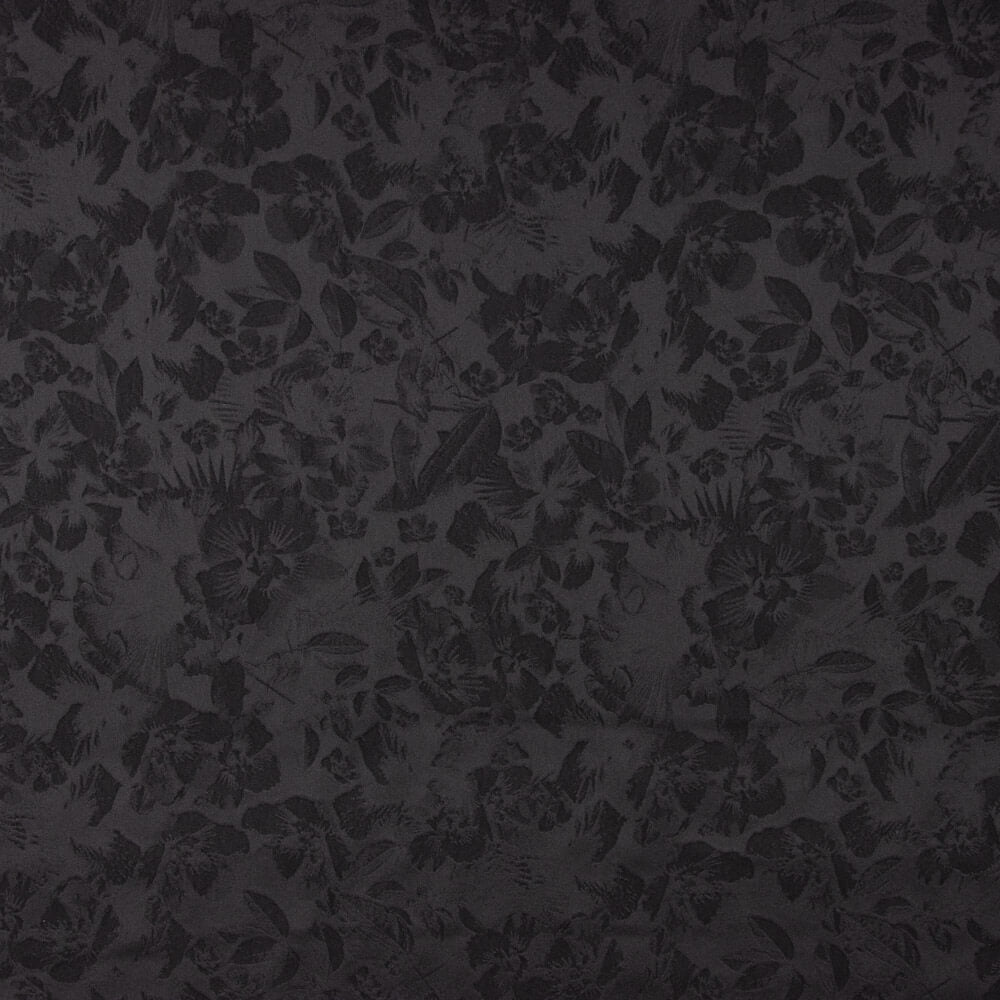 Brocado Flor Negro Rosetón - Ribes y Casals