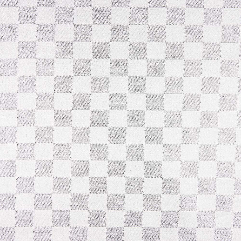 Brocado Cuadro Damero Plata - Ribes y Casals