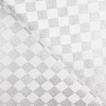 Brocado Cuadro Damero Plata - Ribes y Casals