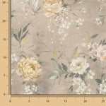 Loneta Estampada Jardín Romántico Beige - Ribes y Casals