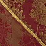 Jacquard Floral Clásico Granate y Dorado - Ribes y Casals