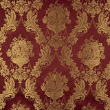 Jacquard Floral Clásico Granate y Dorado - Ribes y Casals