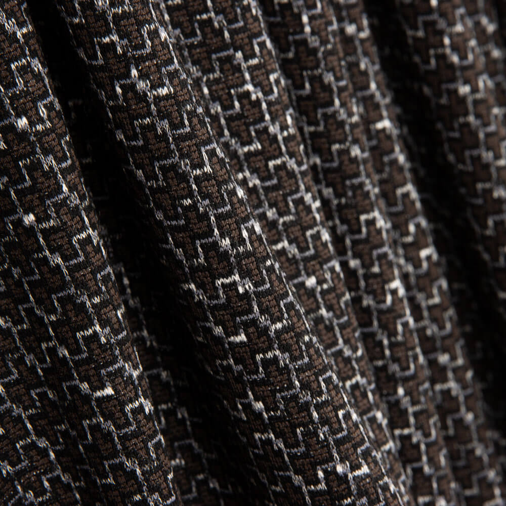 Punto Jersey Geométrico Mini Marrón - Ribes y Casals