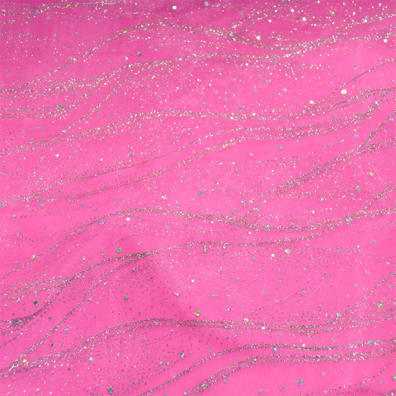 Lamé Cristal Organdí Fucsia - Ribes y Casals