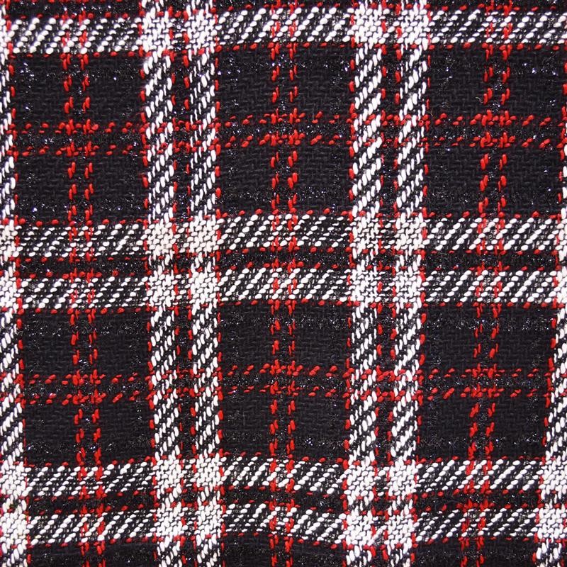 Lana Cuadros Negro Rojo - Ribes y Casals