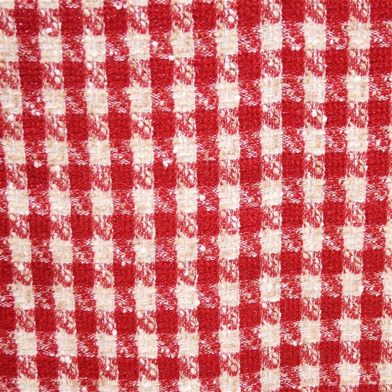 Lana Cuadros Rojo Blanco - Ribes y Casals