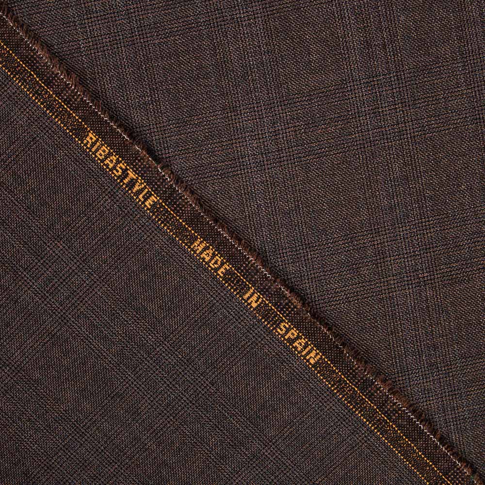 Retal Lana Cuadro Marrón Choco 160x140 cm - Ribes y Casals