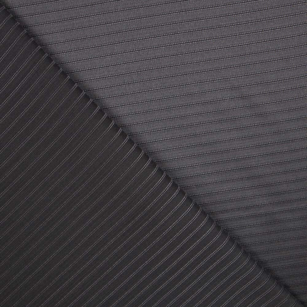 Lana Fría Gris Listado Brillante - Ribes y Casals