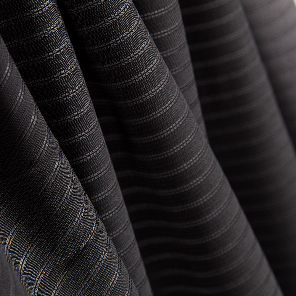 Lana Fría Gris Listado Brillante - Ribes y Casals