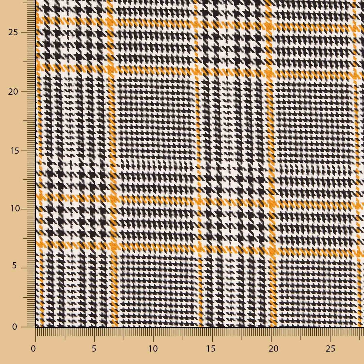 Tweed Cuadro de Gales Ocre - Ribes y Casals