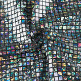 Lentejuela Holograph Cuadrado Plata Negra - Ribes y Casals
