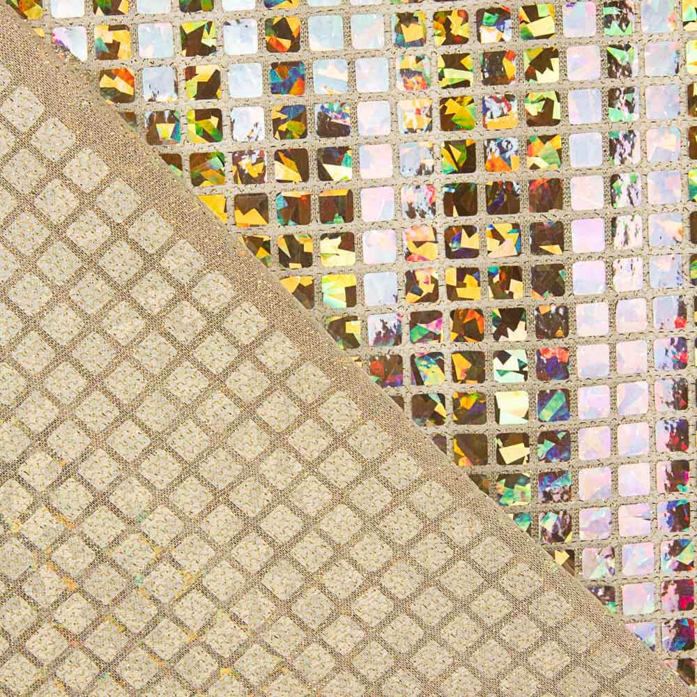 Lentejuela Holograph Cuadrado Oro - Ribes y Casals