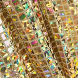 Lentejuela Holograph Cuadrado Oro - Ribes y Casals